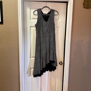 Tommy Hilfiger high-low polka dot dress